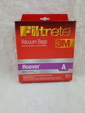 3M Filtrete Vacuum Bags, 3 Bags Micro Allergen 64700A HOOVER A