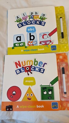 Numberblocks & Alpha Blocks Wipe-Clean Activity Books By Sweet Cherry Publishing