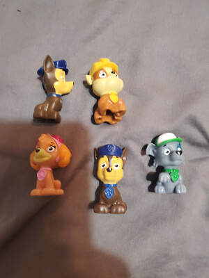  Figure Set PAW PATROL Nickelodeon lot PVC TOY 2'' mini lot of 5