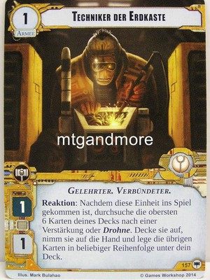 Warhammer 40000 Conquest LCG - Techniker der Erdkaste  #157 - Base Set dt.
