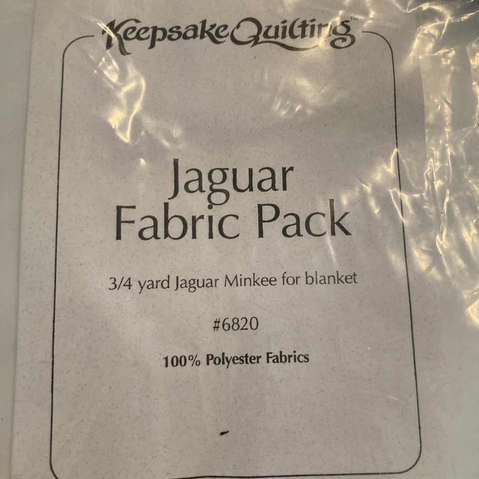 Minkee Fabric 3/4 Yard Brown Jaguar Animal Print 100% Polyester - Image 3 of 3