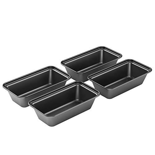 Silicone Molds For Baking LYCAQL Silicone Mini Loaf Pan NonStick Easy Release Rectangle Silicone Brownie Pan