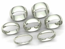 Dome Comfort Fit Band Ring Mens Women 2mm 3mm 4mm 5mm 6mm 7mm 8mm Solid 10k Gold