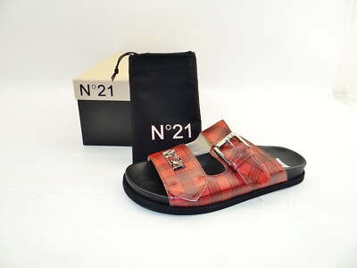 N 21 N°21 Pantolette Rot Flagh Sandals Slipper Gr.36 uk3,5 us4,5