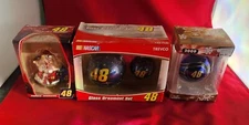 Lot Of 3 Trevo Jimmie Johnson 48 Nascar Ornaments In Boxes Vintage Collectibles