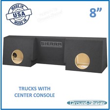 Regular Cab / Single Cab 8" Dual Sub Box Subwoofer Enclosure Ground Shaker