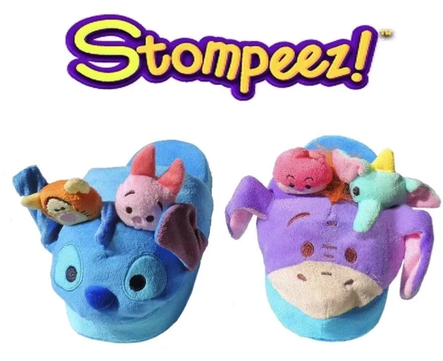 Disney Stompeez! SLIPPERS WITH PERSONALITY , POPS AS YOU WALK S/M - Image 2 of 4