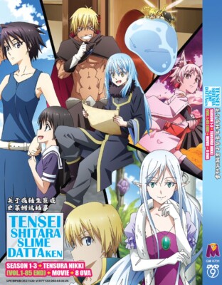 ANIME DVD TENSEI SHITARA SLIME DATTA KEN SEA 1-3 + TENSURA NIKKI REG ALL ENG DUB
