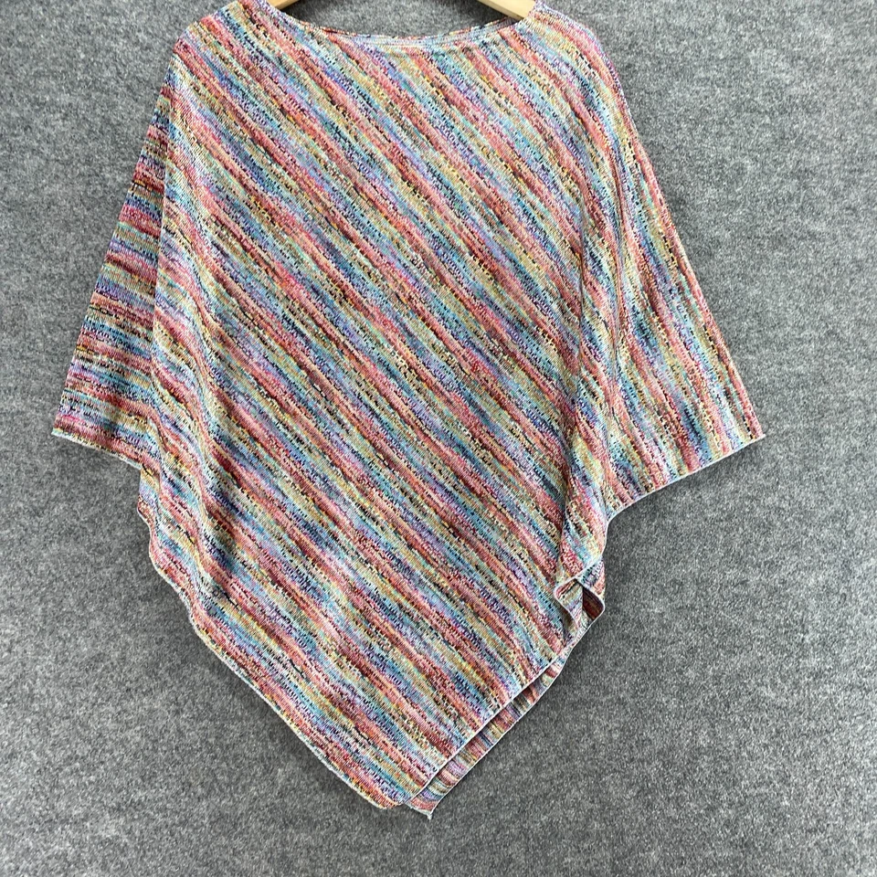 Suéter Pullover Coldwater Creek Mujer S Pequeño Azul Rayas Manga 3/4 Informal Foto 4 de 4