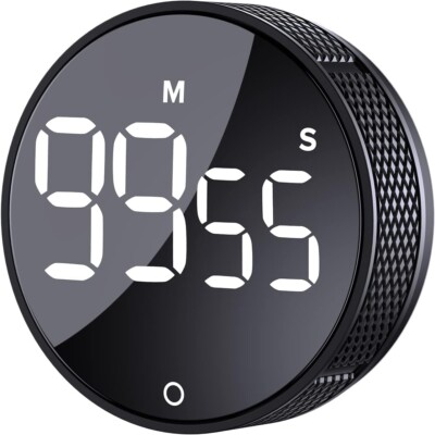 AVINIA Digital Kitchen Timers Visual  Large LED Display Magnetic Countdown  Bx15