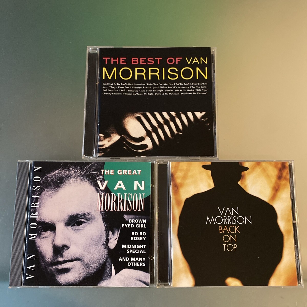 Van Morrison 3 💿 LOT: Best Of, Back On Top, The Great Van