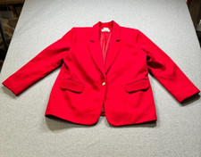 Toni Marie Womens Blazer Red Sz 12 VTG For Sissy SportsWear Made in USA