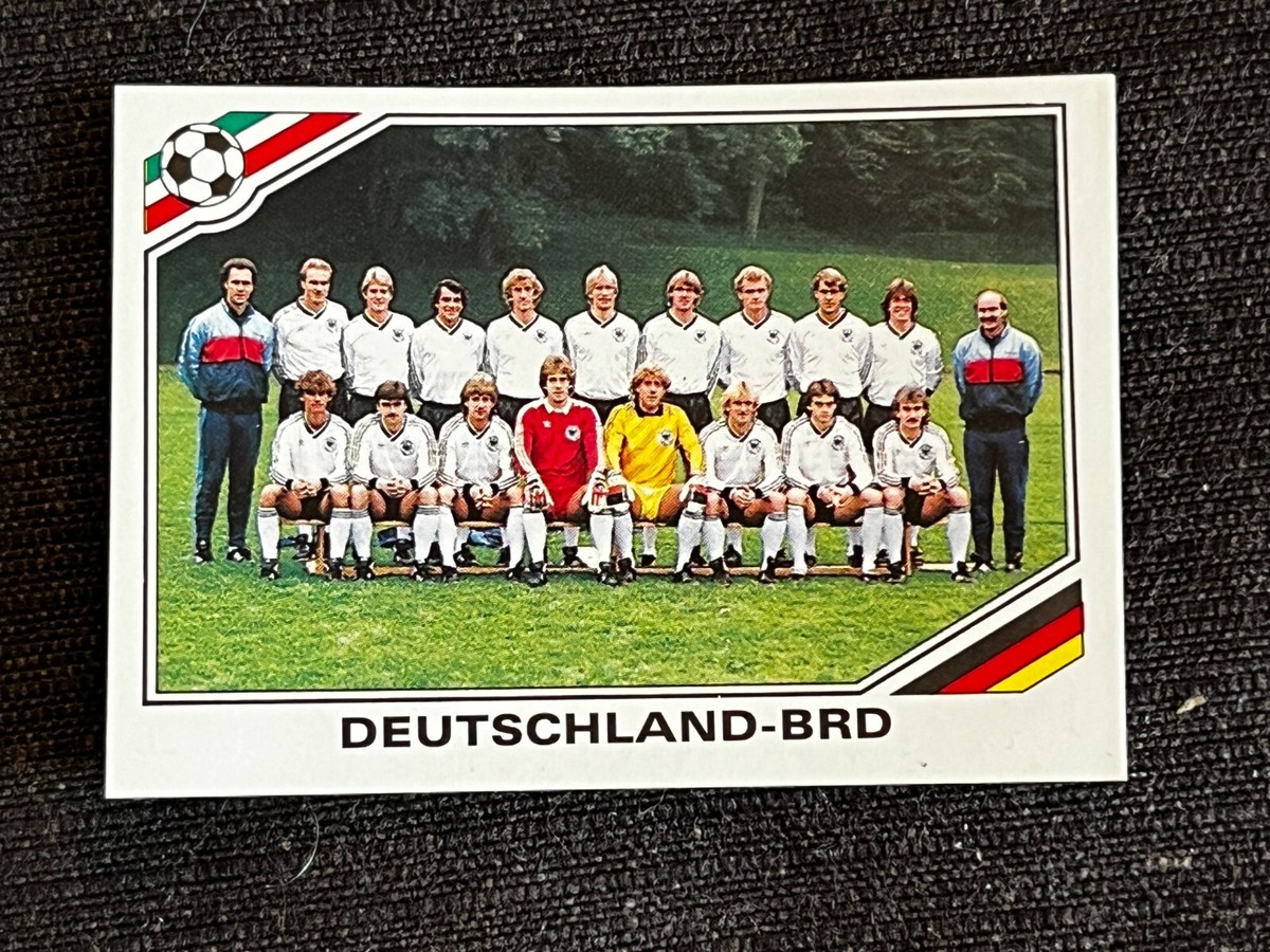 PANINI WORLD CUP STORY 6 STICKERS EQUIPE ALLEMAGNE MEXICO 86 DOS