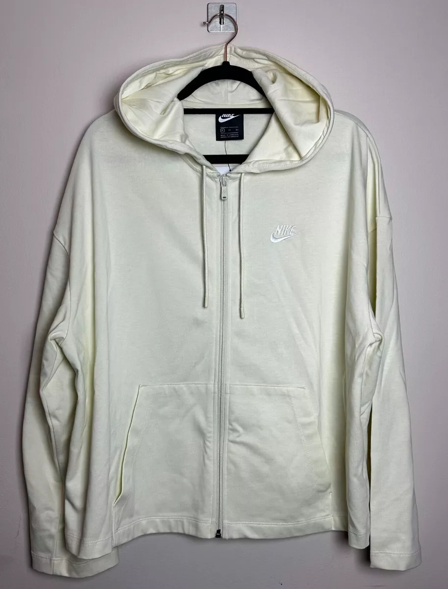 Cream nike zip up new arrivals