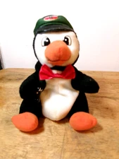 1997 Coca Cola Penguin with Delivery Cap Plush Bean Bag Style #0108