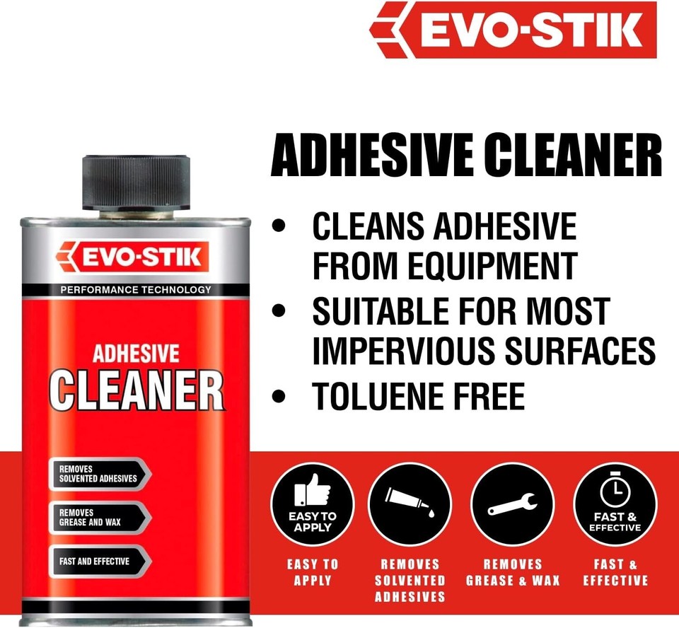 Bostik Evo Stik Impact Contact Adhesive Cleaner Remover 250ml Tin eBay