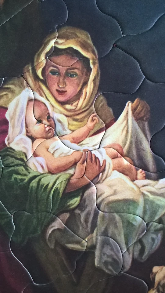 Birth Of Jesus Vintage Jigsaw Puzzle Christian Religion Nativity Rare Christmas - Image 3 of 4