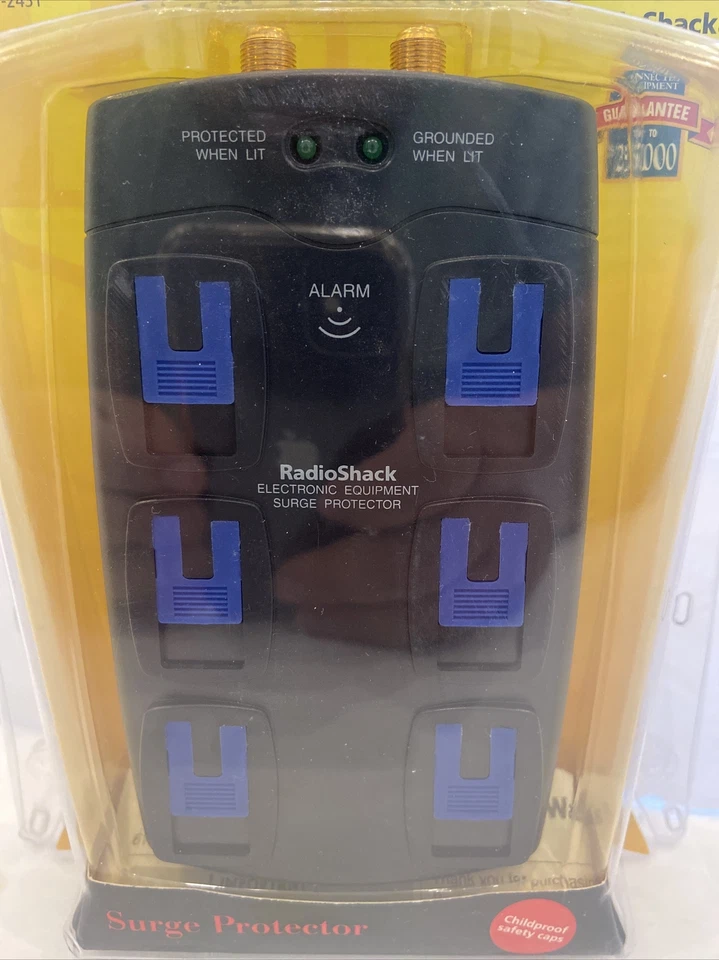 Radio Shack Surge Protector SINGLE OUTLET 61-2431 997Joules Home Entertainment - Image 2 of 4