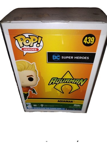 Aquaman Funko Pop! #439 - Pegatina compartida New York Fall Con 2022 con protector - Imagen 5 de 5
