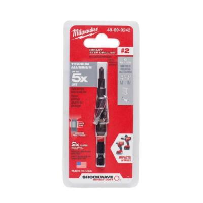 Milwaukee Shockwave 3/16 to 1/2 in. X 3.68 in. L High Speed Steel Impact Step