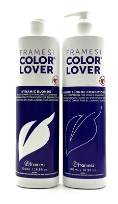 Framesi Color Lover Dynamic Blonde Violet Shampoo & Conditioner 16.9 oz Duo