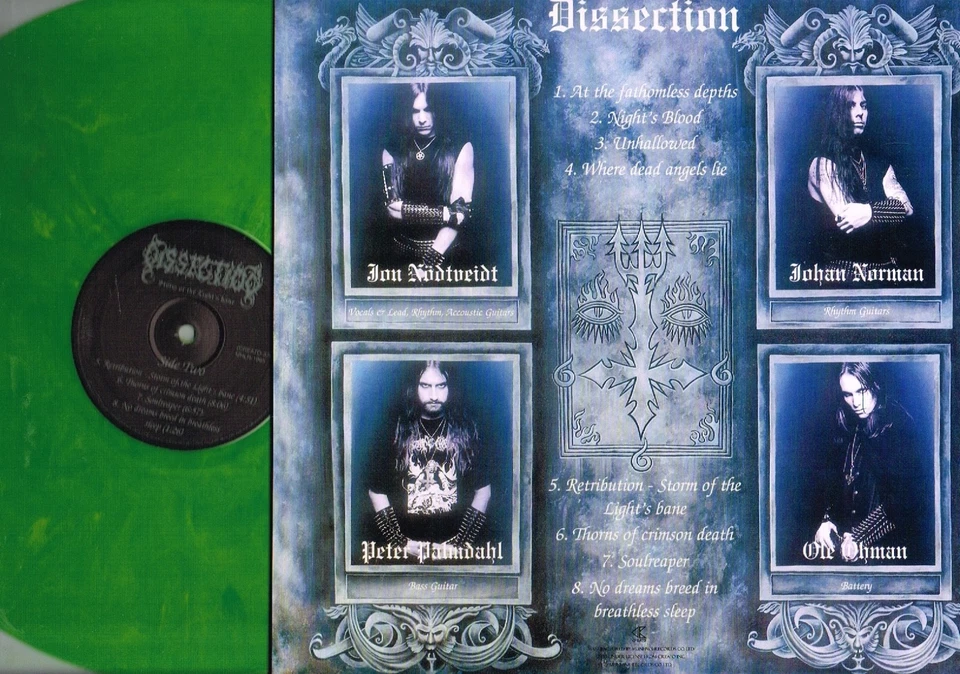 DISSECTION - STORM OF THE LIGHT'S BANE 150 ONLY GREEN MARBLED VINYL LP - Image 2 of 2