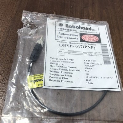 Destaco Robohand OHSP-017(PNP) Magnetoresistive (MR) Sensor 4.5-28VDC NEW