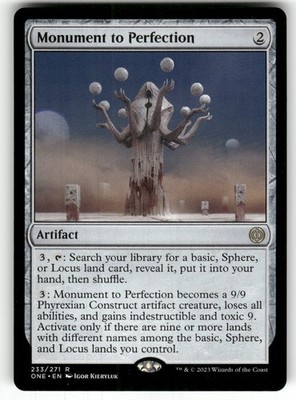 Monument to Perfection #233 (NM) Phyrexia All Will Be One ONE Magic MTG