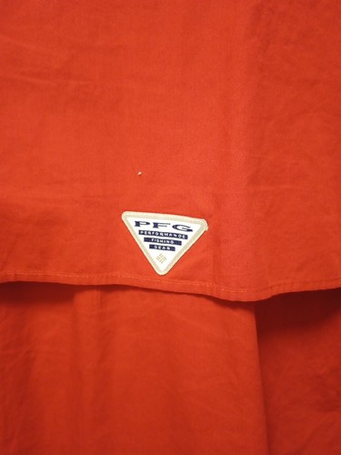 Columbia PFG Hemd XL rot Button Down Kurzarm belüftet Camp OU Sooners - Bild 16 von 16