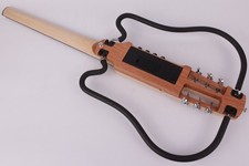 Acoustic Electric Travel Headless Guitar portable built in effect  Gig Bag