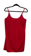 Vintage California Miss Velvet Mini Slip Dress Red Medium Spaghetti Strap