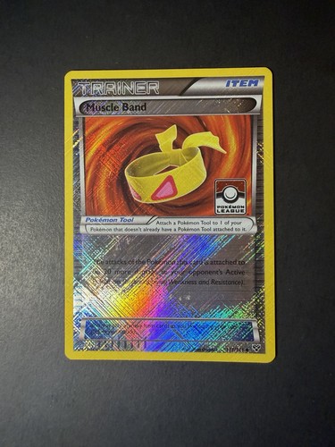 Muscle Band 121/146 Pokemon League Promo cross hatch Reverse Holo XY 2014