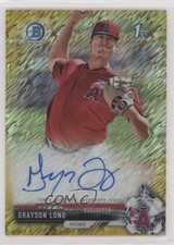 2017 Bowman Chrome Prospect Gold Shimmer Refractor 19/50 Grayson Long Auto 0wq