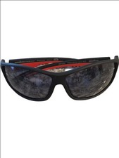 Iron Man Precision Wrap Black Sunglasses with Red Accents
