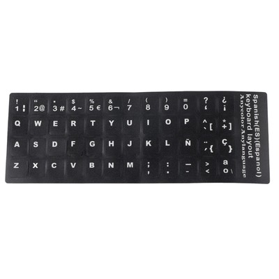 Alphabet Letters Keyboard Stickers Waterproof PVC For Notebook Computer