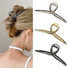 Big Metal Butterfly Hair Clips for Women - 5.1" Larger Size MetalHairClips3