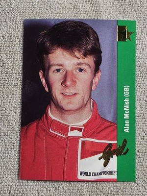 1992 Grid Motorcard Formula 1 Alan McNish #165 Rookie RC