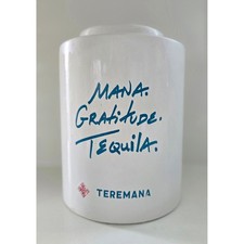 Teremana Tequila Ceramic Mana Gratitude Tequila White Barware Tip Jar Heavy