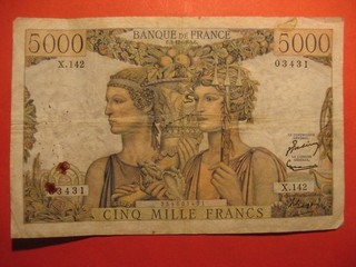 Billet de 5 000 Francs Terre & Mer C 3 12 1953 C