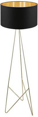 Eglo Camporale Gold and Black Tripod Metal Floor Lamp