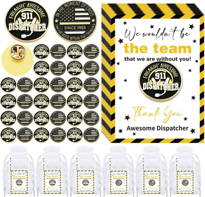 Dispatcher Appreciation Week Pins - 48 Pack Challenge Coin Party Favors