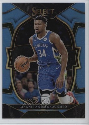 2022 Panini Select Concourse Light Blue Prizm 16/299 Giannis Antetokounmpo 1s2h