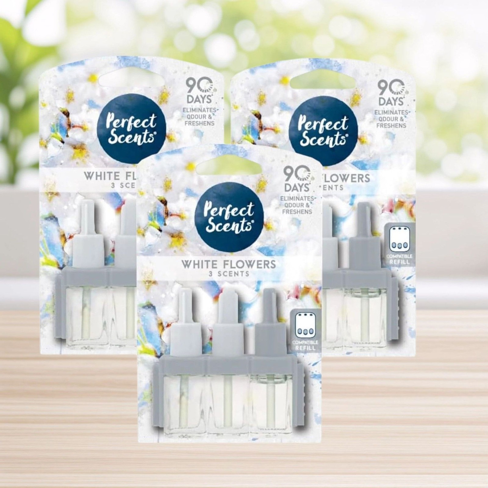 Gooseberry Makes Perfect Scents 3X Plug In Refill Oil For 3 Volution White Flowers Perfect Scents - Image 2
