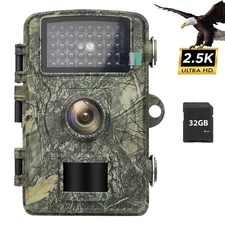 1/2/4 Pack Wildlife Hunting Trail Camera 1440P Game Camera with Night Vision USA
