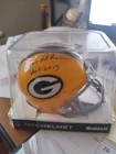 GREEN BAY PACKERS MINI HELMET SIGNED BY DAVE ROBINSON HOF 2013