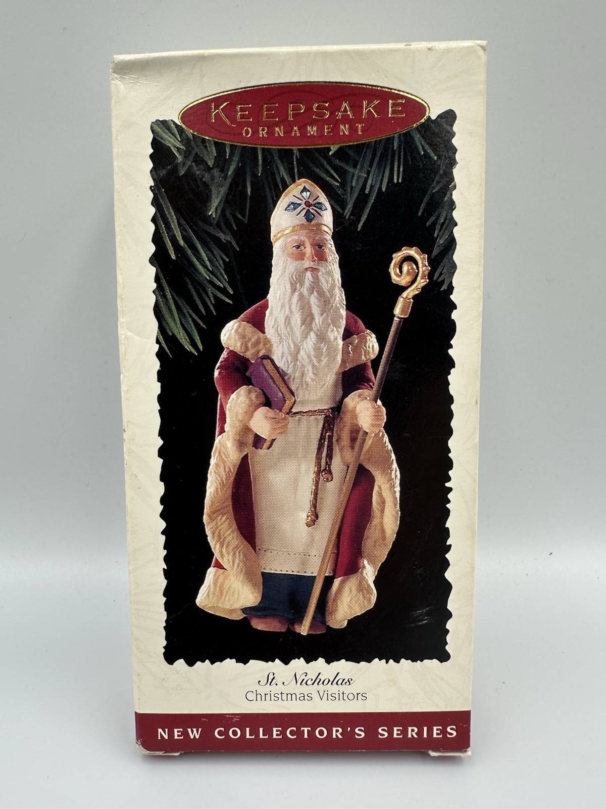 1995 Hallmark Keepsake Ornament St Nicholas Christmas Visitors 1st in series