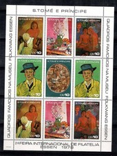 Sao Tomé-et-Principe 1978 Mi. 515A-519A Mini Feuille 100% Neuf ** Art, Van Gogh,