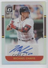 2021 Donruss Optic Retro 1987 Signatures Holo Prizm Michael Chavis Auto 1g1w