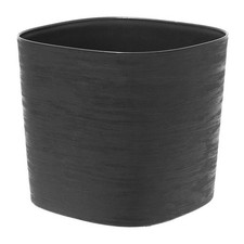 Pot avec réserve d'eau - GARDEN ID Respect - Noir-Anth 20 x 20 cm - 100% déchets
