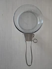 Vintage Pyrex Flameware 817-B Blue-Tinted Glass 7" Skillet W/ Detachable Handle